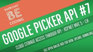 Open and Upload files using the Google Picker API