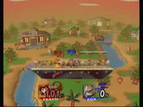 SSBB - Dark.Pch (Peach) vs Anonymous (Fox)