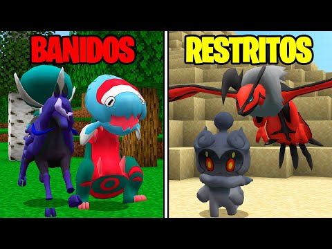 Pokémon Banidos vs Restritos no Minecraft Pixelmon