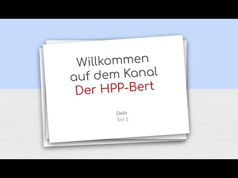 Heilpraktiker für Psychotherapie - LERNVIDEO - Delir