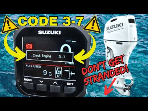 Suzuki Outboard CODE 3-7 Will Leave You STRANDED! Watch this Video for the Easy Fix!