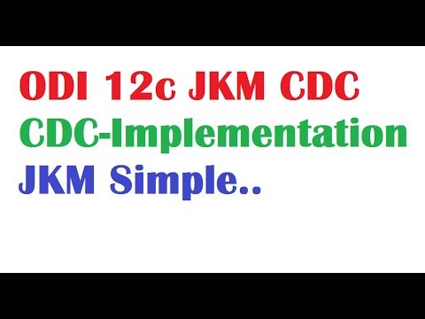 ODI 12c Tutorial Lessions13 CDC Simple Implementation using JKM Journalization knowledge module