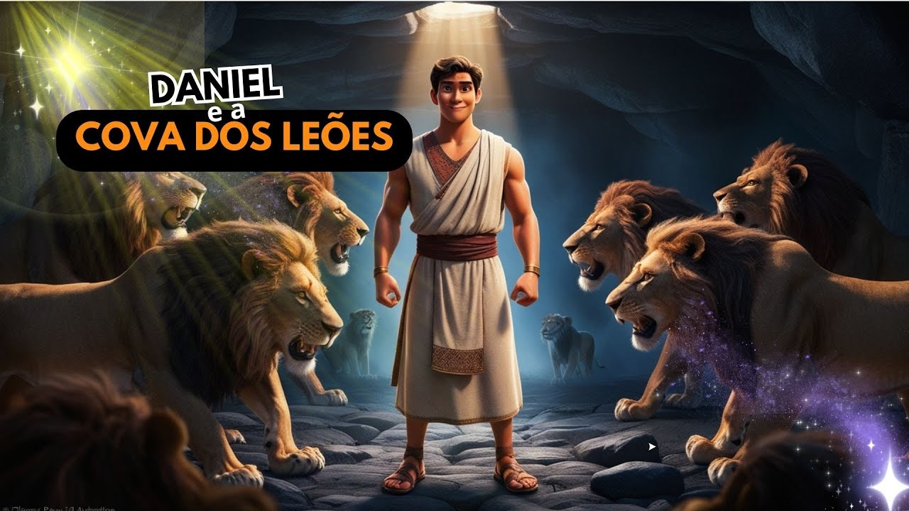 HISTÓRIA BÍBLICA INFANTIL - DANIEL E A COVA DOS LEÕES
