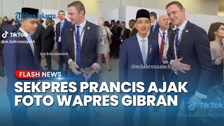 Potret Sekretaris Presiden Prancis Ajak Foto Wapres Gibran di Sela-sela KTT G20 di Afrika Selatan