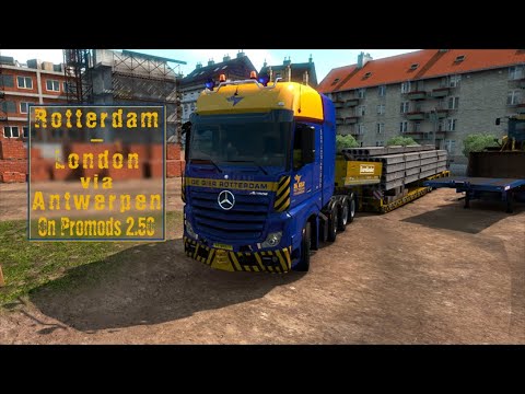ETS2 Rotterdam - London via Antwerpen on Promods 2.50