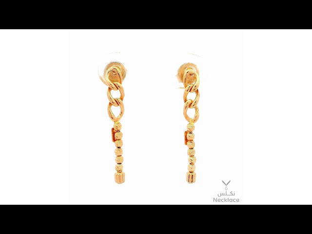 حلق ذهب عيار 21 (ER.5206)