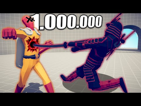 1.000.000 DAMAGE DARK SAMURAI 1 vs 1 TOURNAMENT - TABS | Totally Accurate Battle Simulator 2023