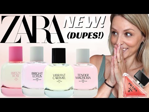 🤩ZARA NEW FRAGRANCES🤩 Vibrant Caramel, Tender Magnolia, Breezy Rose, Bright Lotus: RATING (Dupes!)