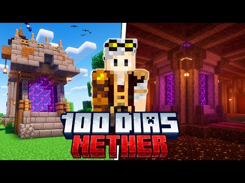 SOBREVIVI 100 DIAS no NETHER do MINECRAFT