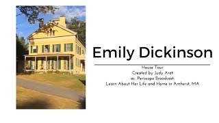 Tour of Emily Dickinson House in Amherst, Massachusetts