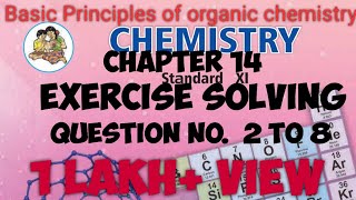 Exercise solving of Basic Principles of organic chemistry Question 2 to 8