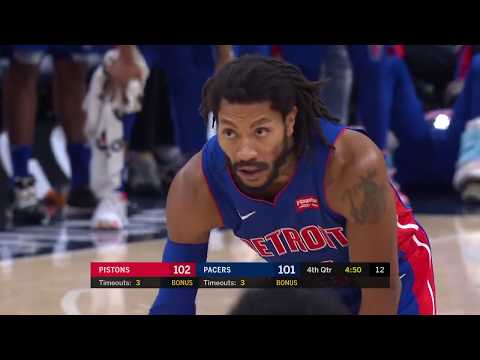 Derrick Rose Full Play 10/23/19 Detroit Pistons vs Indiana Pacers | Smart Highlights