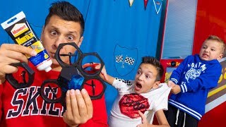 Что НАТВОРИЛ Папа! Артур НЕ РАЗРЕШАЕТ Брать Его ДРОН! Dad broke drone. Children don't let play