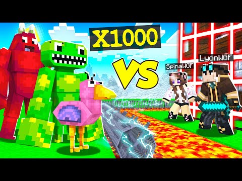 INVASIONE GARTEN OF BANBAN CONTRO CASA SICURA SU MINECRAFT!!