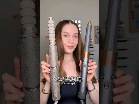 SHARKFLEXSTYLE V DYSON AIRWRAP⁉️#dysonairwrap #sharkflexstyle #blowout #blowdry #curlyhair #frizz