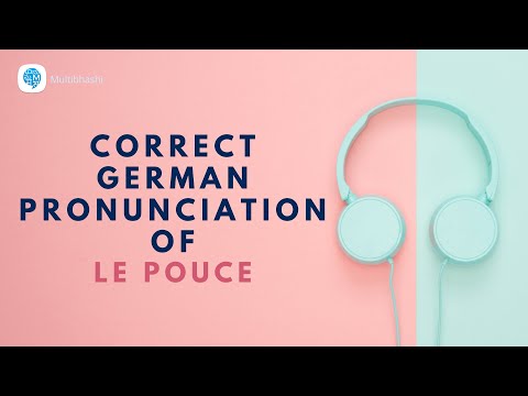 How to pronounce 'Le pouce' (Thumb) in French? | French Pronunciation
