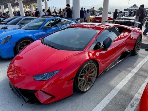 Thumbnail for Beautiful Red Lamborghini V10 Huracan Performante Supercar #cars #supercars #luxurycar #lamborghini by Forged composite