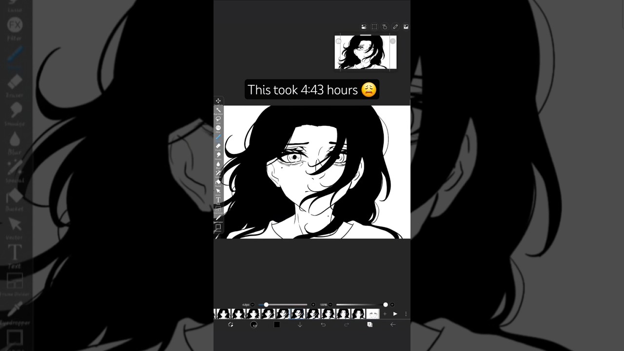 Drawing the emotions on her face was really difficult, but it was worth it 😆✨️ #anime #shorts #draw