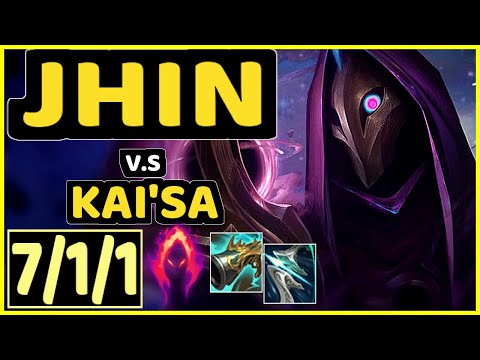 DOUBLELIFT (JHIN) vs KAI'SA - 7/1/1 KDA BOTTOM ADC GAMEPLAY - NA Ranked DIAMOND