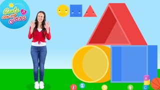 Learn the Basic Shapes in Spanish: Circle, Square & Triangle (Círculo, Cuadrado y Triángulo) gameplay video by hannahetris, 2:44 duration