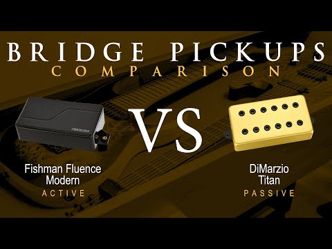 Fishman FLUENCE MODERN (ceramic) vs DiMarzio TITAN - Bridge Pickup Guitar Tone Comparison Demo