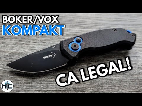 Boker Vox Kompakt CA Legal Automatic Folding Knife - Overview and Review