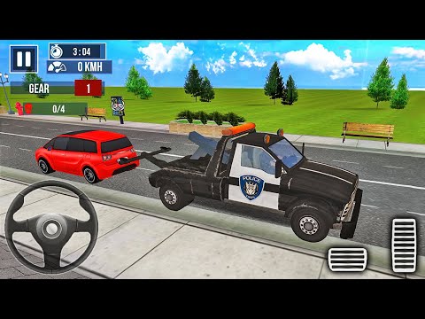 Police Tow Truck Driving Car Transporter 2020 - Android Gameplay