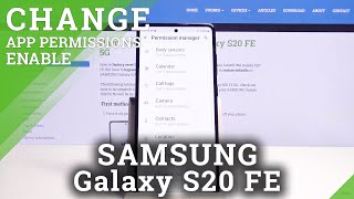 How to Enter App Permissions on SAMSUNG Galaxy S20 FE 5G – Apps Settings