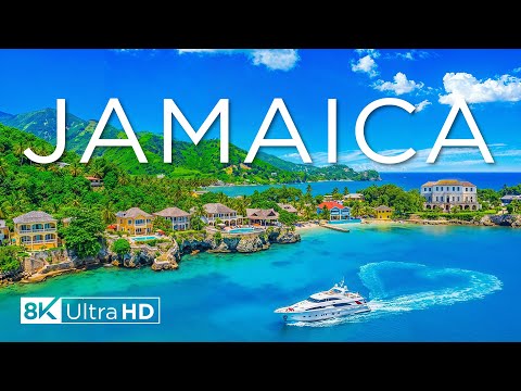 JAMAICA 8K – Breathtaking Landscapes, Turquoise Waters & Unspoiled Beaches with Calming Music