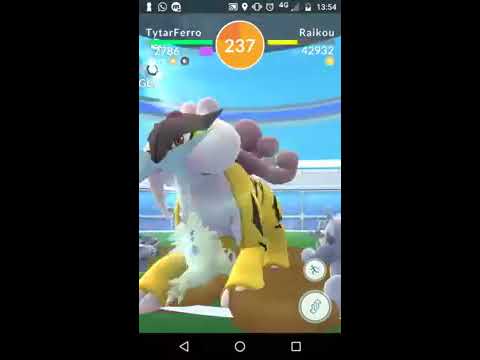 Capturando o lendário Raikou - Pokemon GO