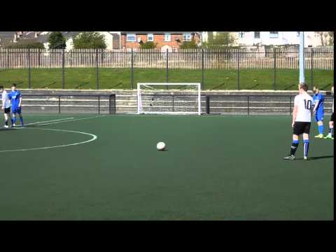 Aquinas FC/under 16 Star 2000s/Andy free kick soars over