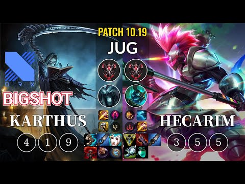 DRX BigShot Karthus vs Hecarim Jungle - KR Patch 10.19