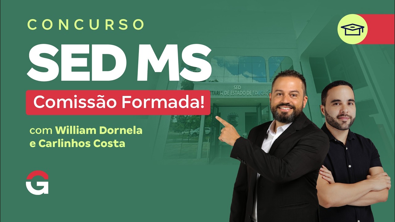 Concurso SED MS: Comissão Formada!