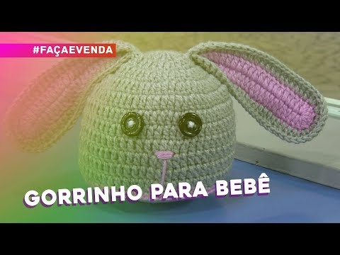 Gorrinho para bebê por Jackie Fonseca