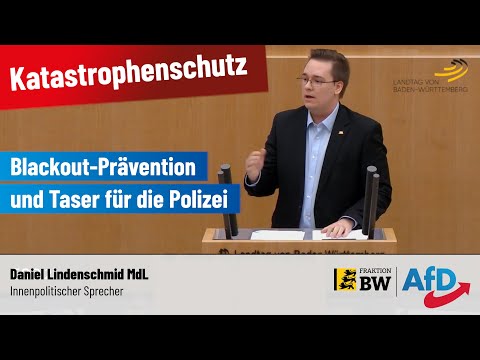 Katastrophenschutz: Blackout-Prävention und Einführung von Tasern für die Polizei