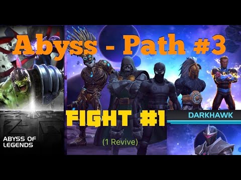 MCOC - Abyss of Legends - Path 3 - Fight #1- Human Torch VS Ex. Darkhawk