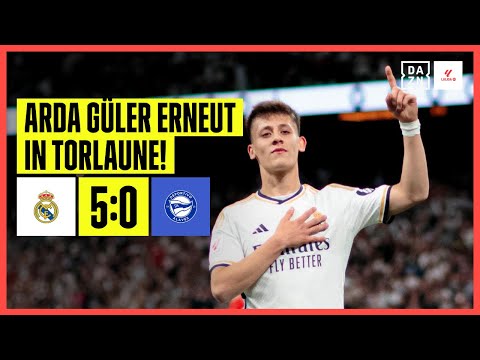 Arda Güler in Torlaune & Vini Jr. schnürt Doppelpack! Real Madrid - Alaves | LaLiga | DAZN