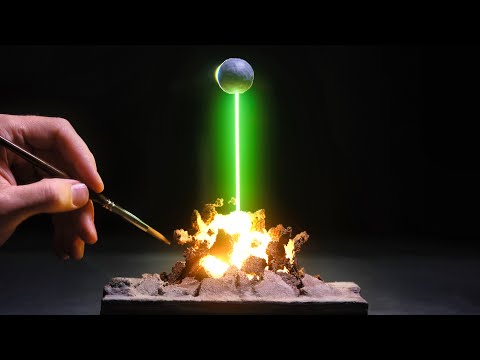 Realistic Death Star Super Laser | DIY Craft Diorama Build