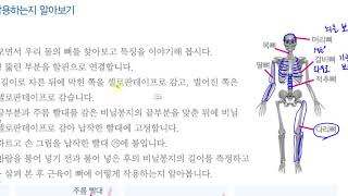 [초등과학 6-2 무료강의] 4. 우리 몸의 구조와 기능 ① 우리 몸은 어떻게 움직일까요?