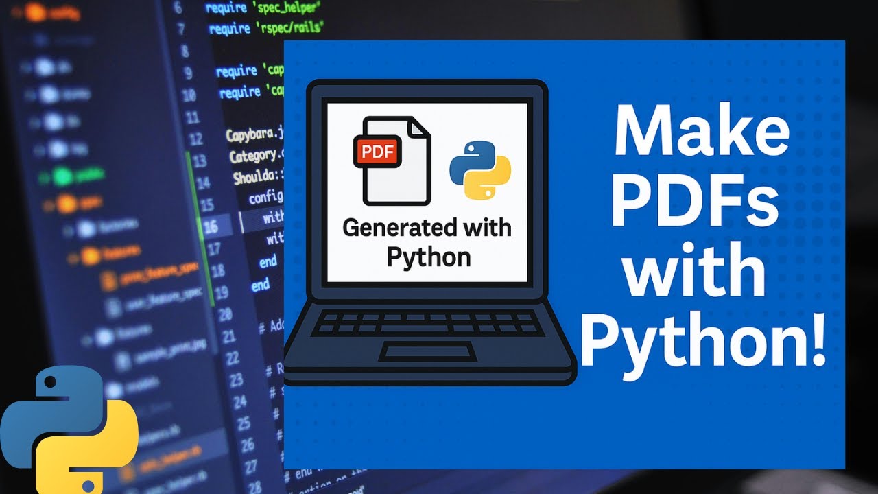 Create Stunning PDFs with Python in Minutes! | ReportLab Tutorial