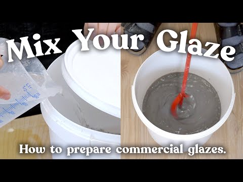 How to Mix Commercial Glazes for Beginners // Pottery at Home Pt. 6: preparing glaze