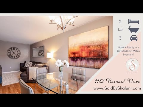 1182 Barnard Drive | Townhome For Sale in Milton