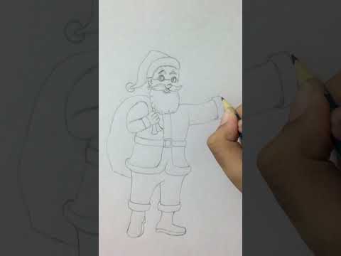 How to draw easy Santa Claus 🧑‍🎄 step by step// #santa  #drawing  #Christmas drawing