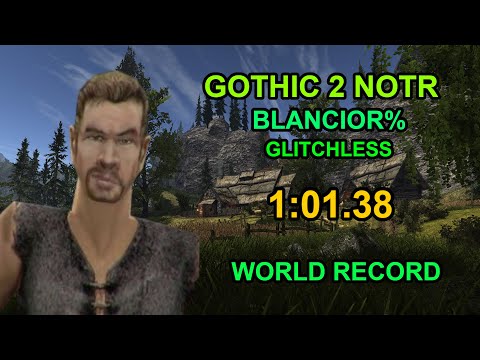 Gothic 2 NOTR Speedrun - WORLD RECORD: 1:01.38 Blancior% (Glitchless)