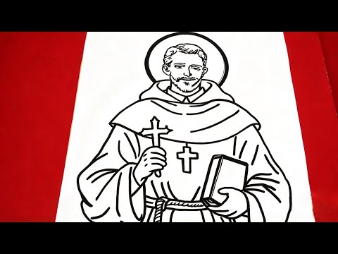 🛑🔥 SAN ROQUE GONZÁLEZ de SANTA CRUZ | Como dibujar paso a paso #dibujosfaciles 
