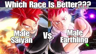 Xenoverse 2 CaC Character Test! Male Saiyan Vs Male Earthling! Which CaC is Better!