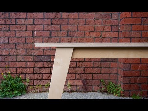 A Simple Modern Plywood Desk