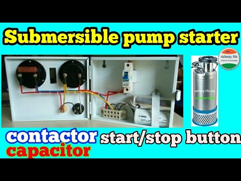 Submersible pump starter wiring diagram with contactor