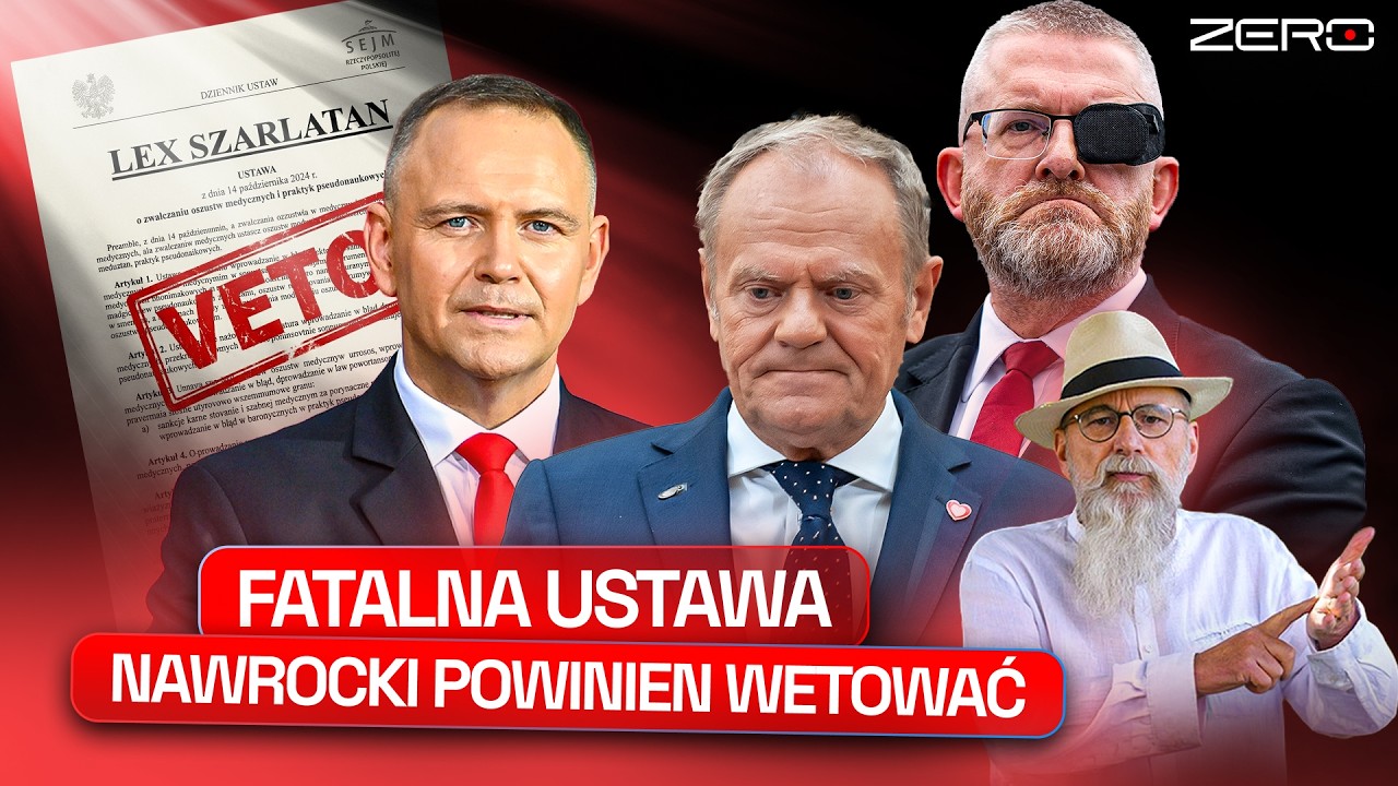 ROKITA: "LEX SZARLATAN" TO ZAMORDYZM, TUSK WYCIĄGA RĘKĘ DO BRAUNA.
