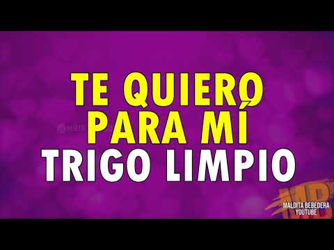 Te quiero para mí -Trigo limpio (Letra )